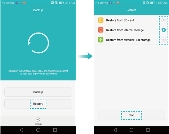 Huawei Honor Récupération