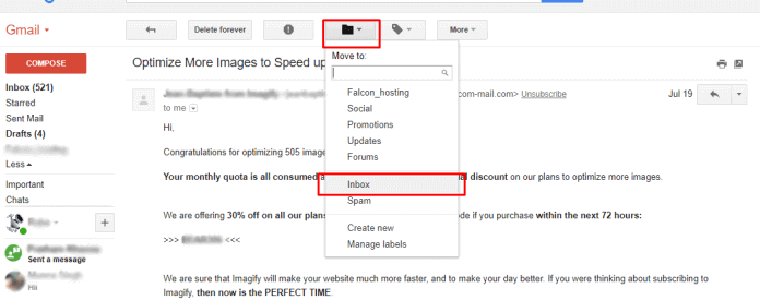 Récupérez les e-mails supprimés définitivement de Gmail
