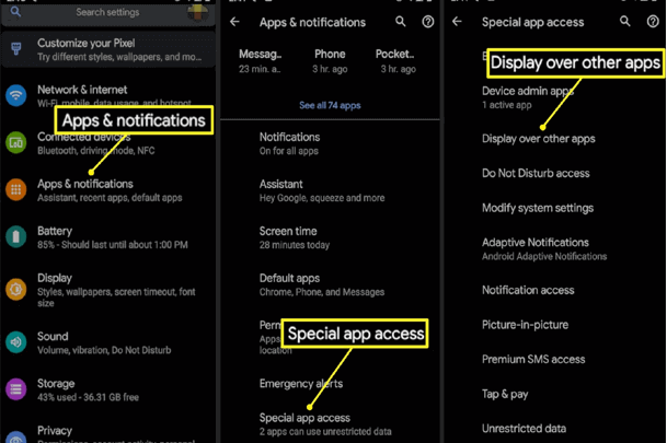 Superposition d'écran détectée