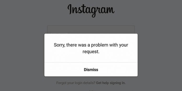 Erreur connexion instagram
