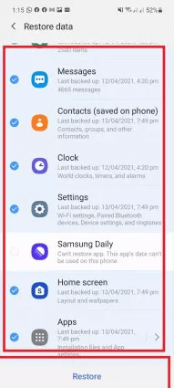 Récupération de données sur tablette Samsung