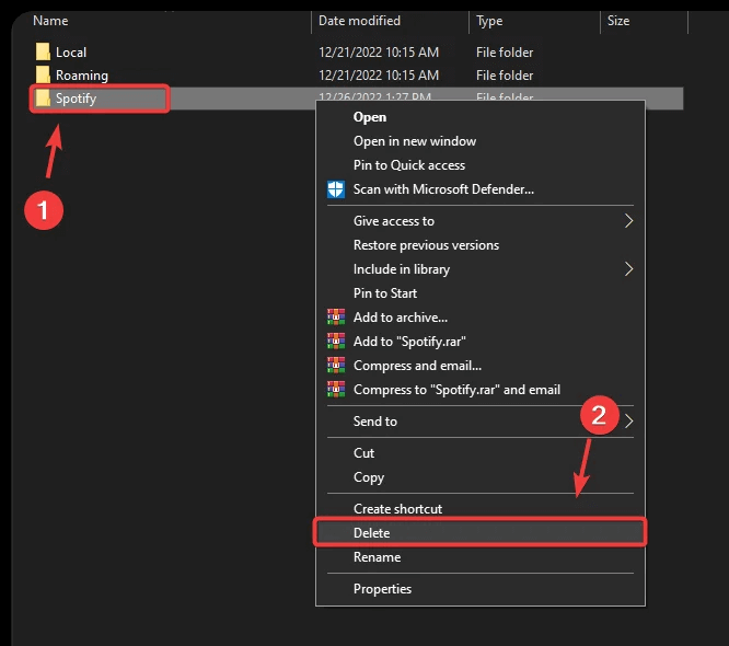 Effacer le cache et les données de l'application