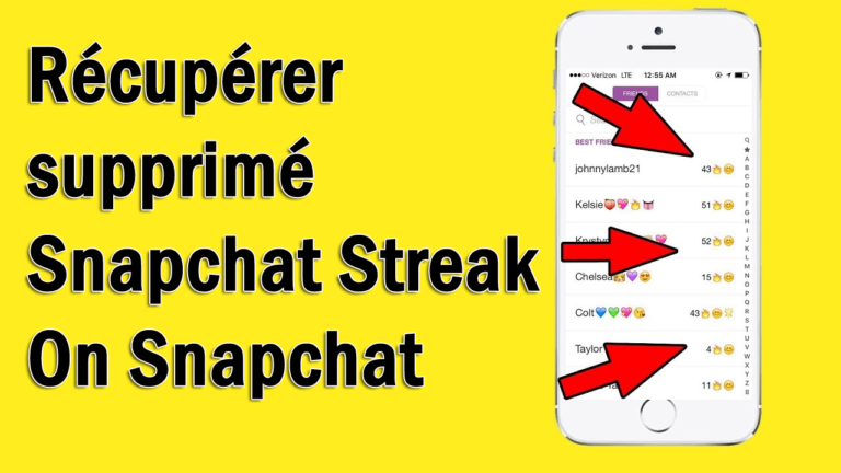 récupérer supprimé Snapchat Streak On Snapchat