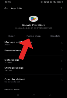 Code d'erreur Android 505 Play Store
