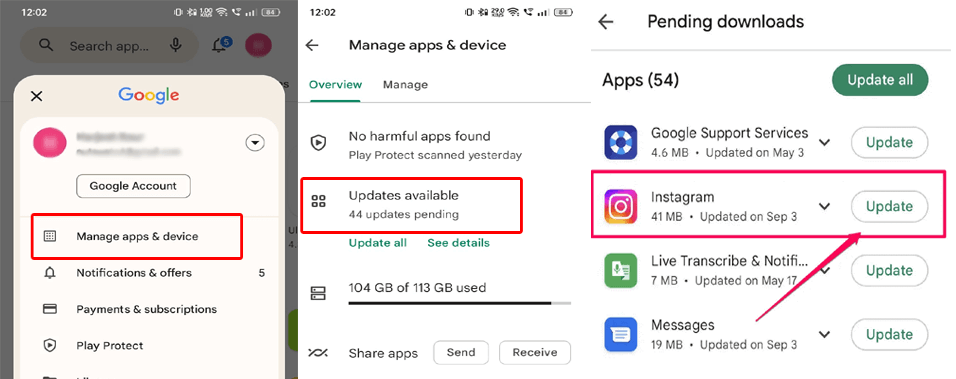 La vidéo ne peut pas être publiée sur Instagram