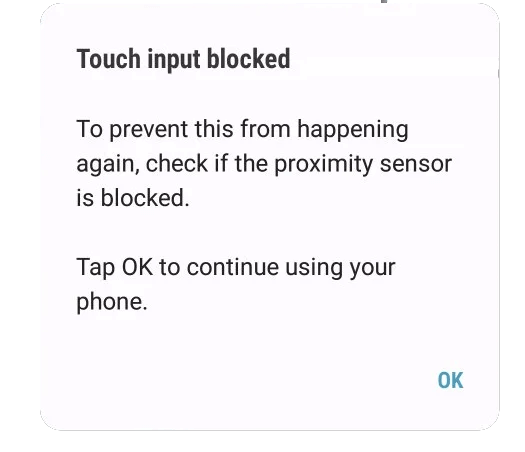 Touch Input Blocked 