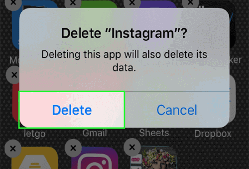 réinstaller l’application Instagram