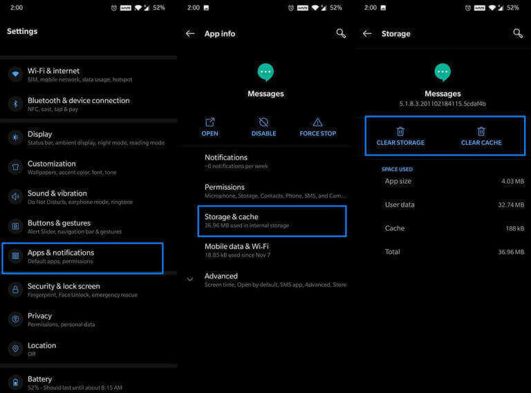  bubble de discussion ne travail pas