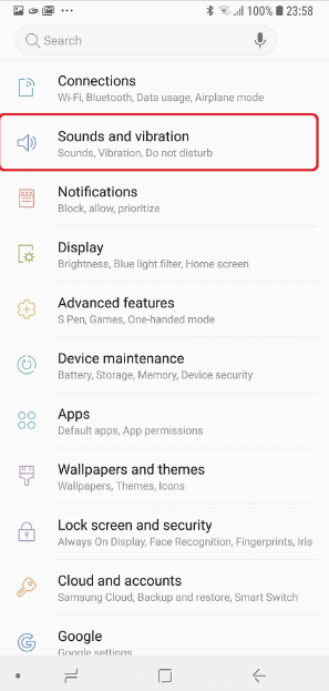 vérifiez les paramètres du téléphone