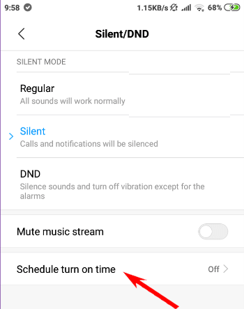 Programmer l'heure d' 
