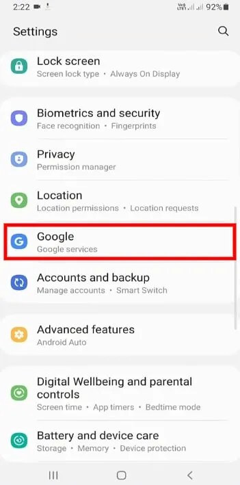 Discours Services par Google Mise à jour en attente de connexion réseau