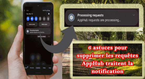 requêtes AppHub traitent la notification
