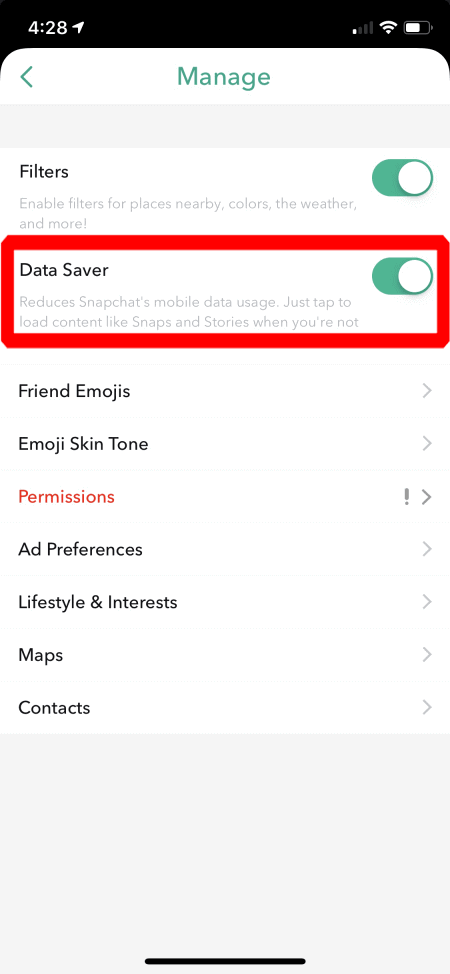 Snapchat ne charge pas les clichés en raison d'une erreur d'appui pour charger
