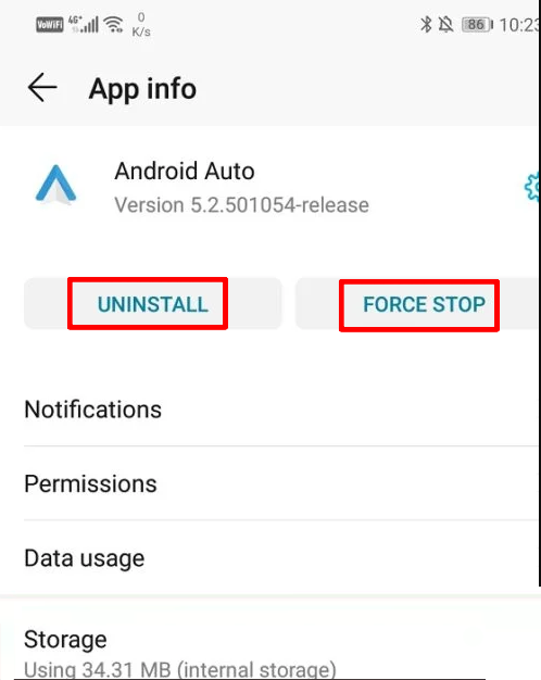 android auto a cessé de fonctionner