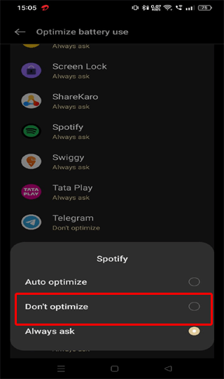 Spotify ne fonctionne pas Android Auto