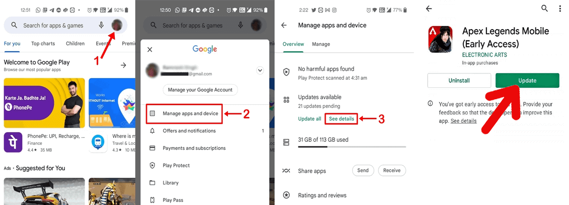 erreurs de connexion réseau Apex Legends Mobile