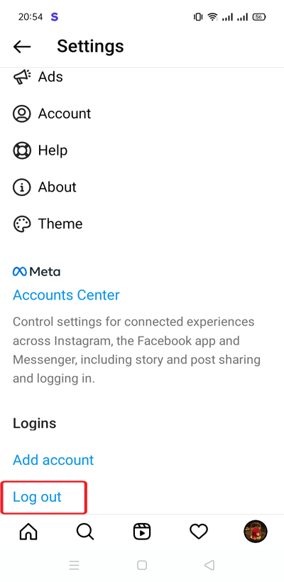Instagram bobines Android ne pas fonctionnent