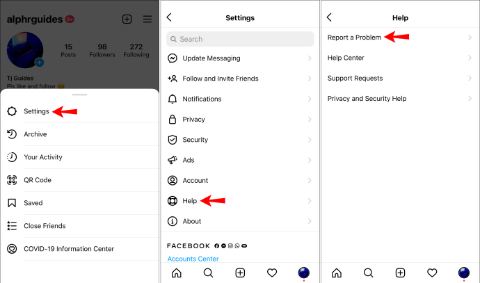 Instagram bobines Android ne pas fonctionnent