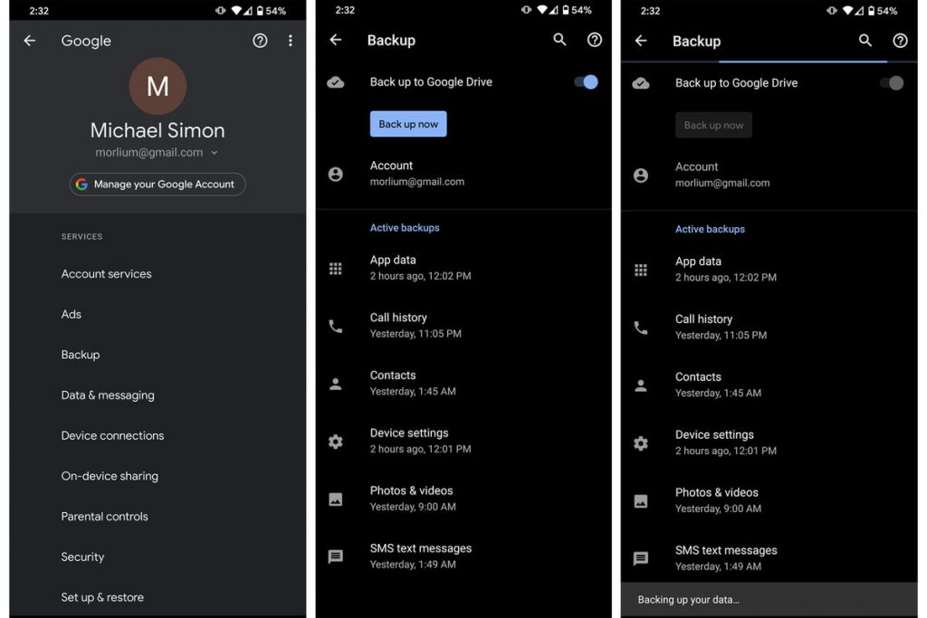transférer des données d'un ancien téléphone un Nothing Phone (1)