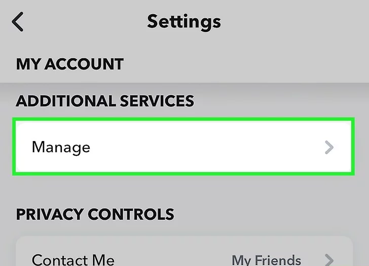 Autoriser l'accès à la caméra sur Snapchat