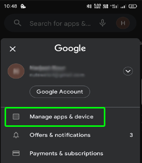 Gérer les applications et l'appareil