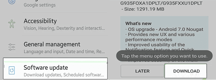 installez le dernier logiciel Android