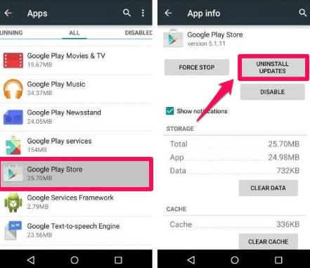 Google Play Services Compte Action Requis