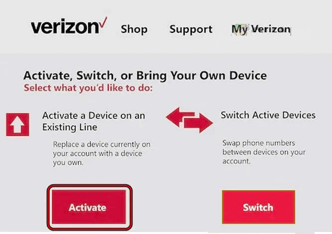 erreur d'approvisionnement Verizon sur Android