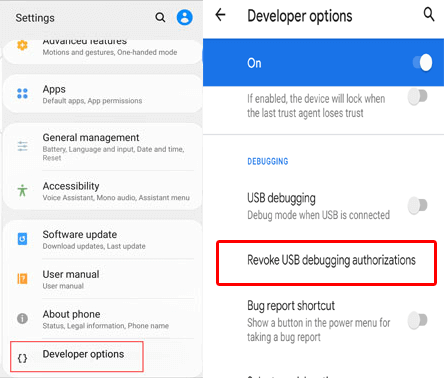 Périphérique ADB Non autorisé