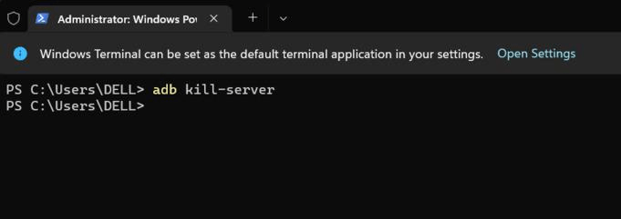 redémarrez le serveur ADB