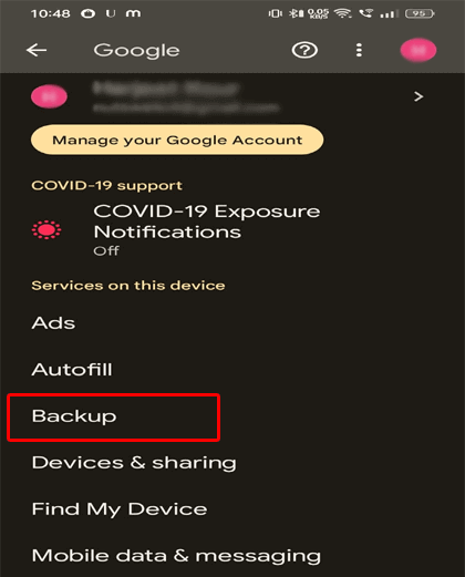 sauvegarder le téléphone Android avant l'enracinement