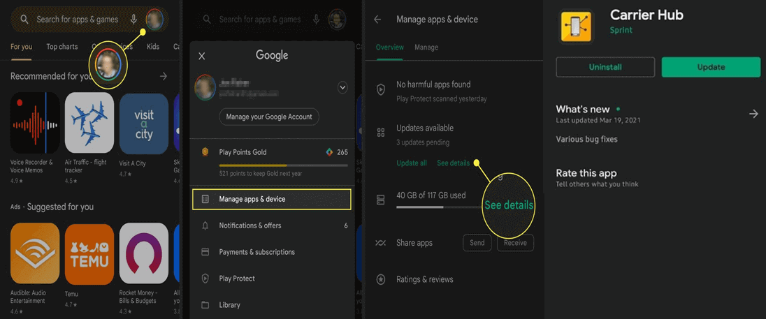 Les demandes du hub d'application sont en cours de traitement