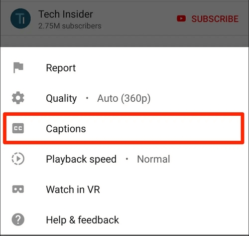 corriger Error Loading Captions sur YouTube