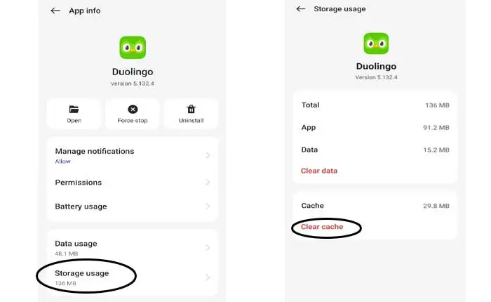 Duolingo bloqué sur l'écran de chargement Android