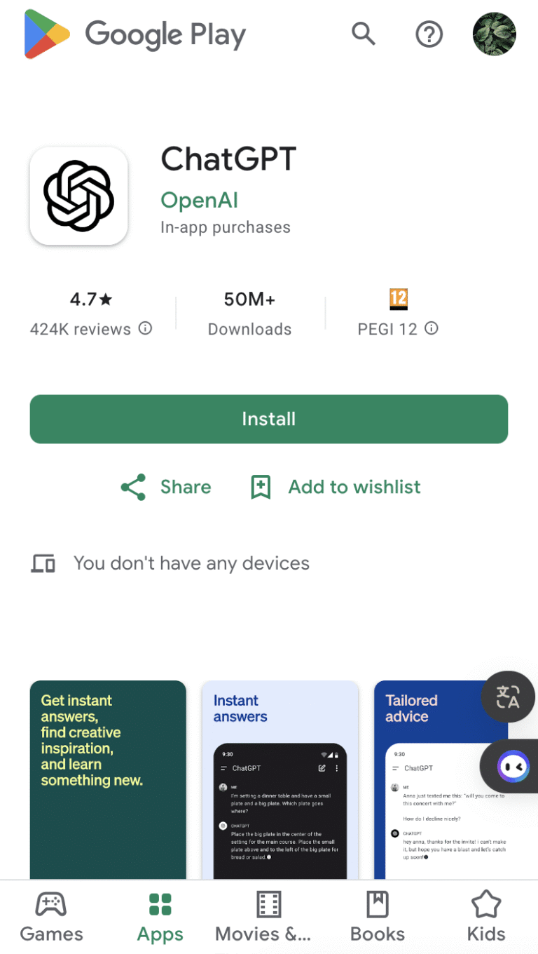 ChatGPT l'erreur Conversation Not Found sur Android