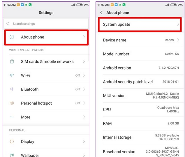 Widgets qui n'apparaissent pas sur Android