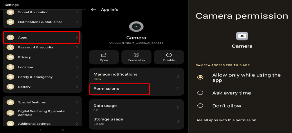 Can’t Open Camera Check Your Phone 